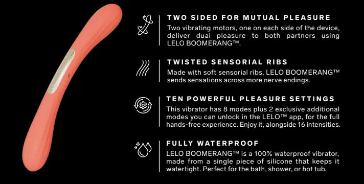 LELO BOOMERANG™ APP 智能雙頭震動器 |預購商品(請聯絡客服) - Luvlab