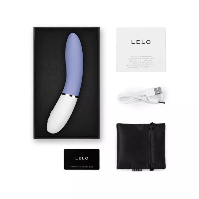 LELO LIV 3 G點振動器 粉藍色|瑞典設計 智能APP遙距按摩棒