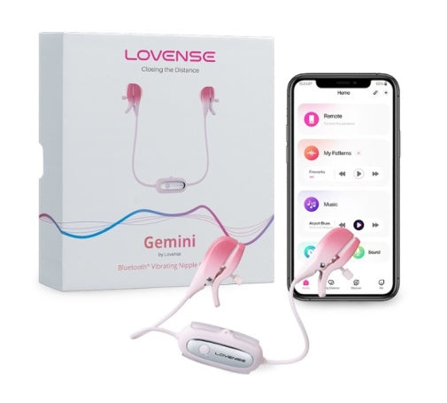 Lovense Gemini APP智能震動乳夾