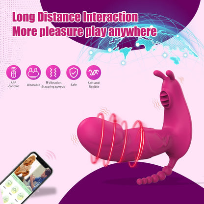 🔥【Luvlab獨家】APP智能遙控跳蛋｜異地戀神器｜9頻強震｜仿真陽具造型｜穿戴式自慰器｜Luvlab爆款
