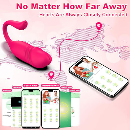 🔥【Luvlab獨家】APP智能伸縮跳蛋｜仿真龜頭穿戴｜伸縮+震動雙重高潮神器｜異地戀必備