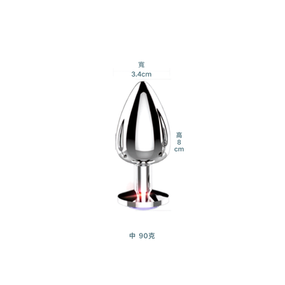 Luvlab｜歐美高質感金屬寶石肛塞｜男女適用後庭擴張器 SM入門/外出情趣玩具 - Luvlab