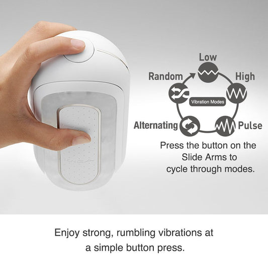 TENGA FLIP 0 (ZERO) 白色電動版飛機杯 (雙重內鑲式震動引擎） - Luvlab