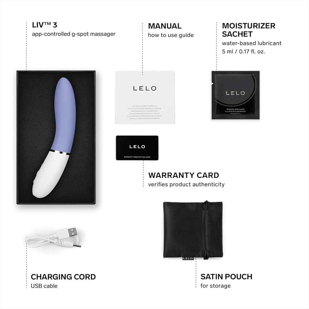 LELO LIV 3 APP G點振動器 粉藍色