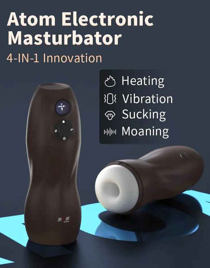 原子脈衝吸吮自慰器 黑色