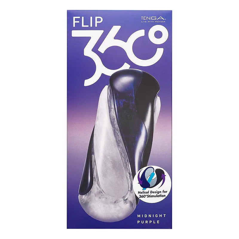 TENGA FLIP 360 頂級折疊飛機杯｜午夜紫| 360°全方高密刺激 - Luvlab