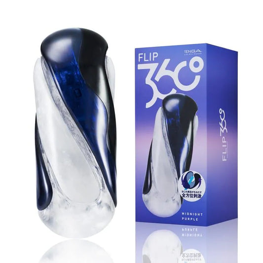 TENGA FLIP 360 頂級折疊飛機杯｜午夜紫| 360°全方高密刺激 - Luvlab