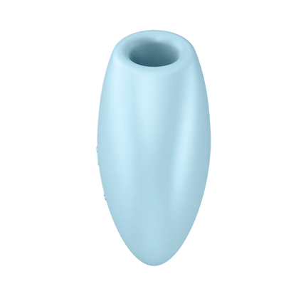 Satisfyer Cutie Heart 吸吮陰蒂震動器｜Air Pulse 空氣脈衝二合一愛心魔餅（天藍） - Luvlab