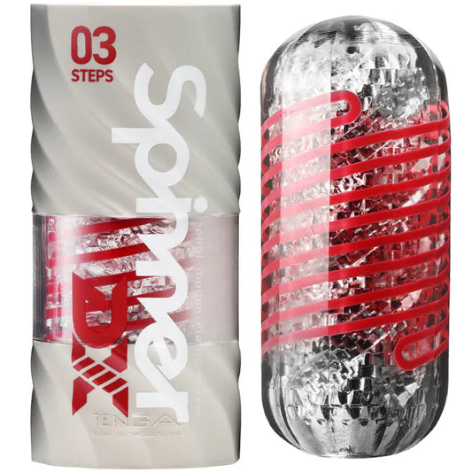 TENGA SPINNER DX 03 Steps 飛機杯｜螺旋自動扭轉加厚透明款 - Luvlab