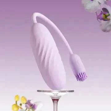 Plume 智能無線震蛋連挑逗顫動小尾巴 淺紫色