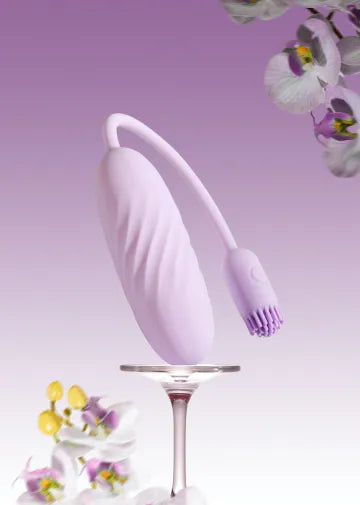 Plume 智能無線震蛋連挑逗顫動小尾巴 淺紫色