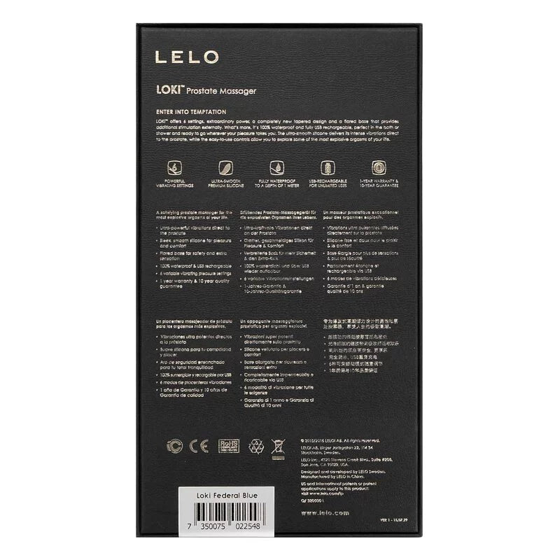 LELO Loki 男士前列腺按摩器｜精準P點刺激
