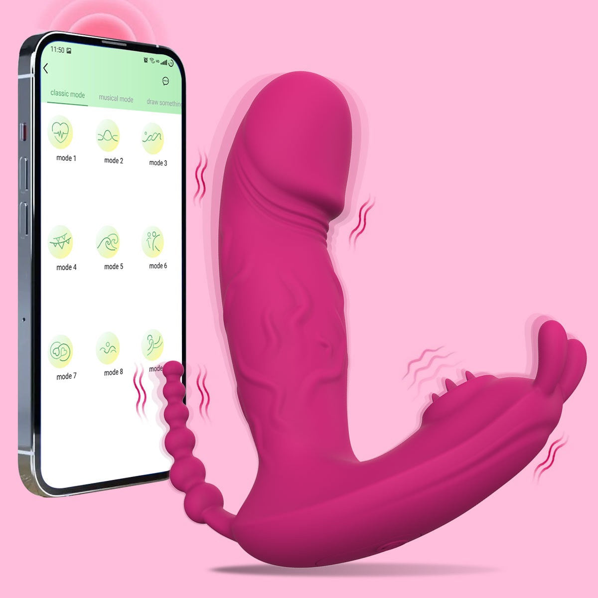 🔥【Luvlab獨家】APP智能遙控跳蛋｜異地戀神器｜9頻強震｜仿真陽具造型｜穿戴式自慰器｜Luvlab爆款