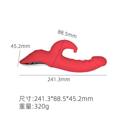 🔥 【2026 最新潮流】奢華智能恆溫雙拍打 G 點按摩棒｜強震入體｜3秒速熱｜情侶前戲調情神器