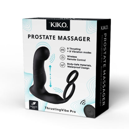 KIKO ThrustingVibe Pro 抽插式前列腺震動按摩器 - 黑色