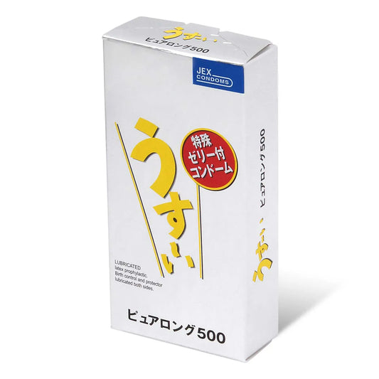 日本JEX新薄荷塗層安全套6片裝 包裝盒正面展示 淺紫色清涼薄荷設計