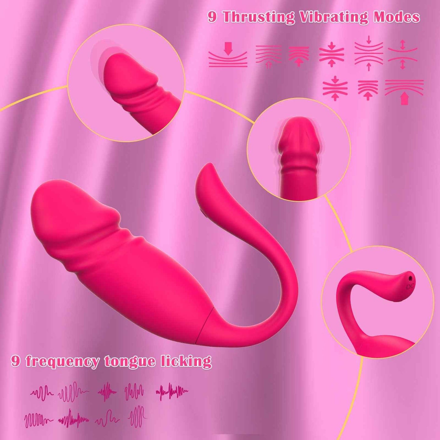 🔥【Luvlab獨家】APP智能伸縮跳蛋｜仿真龜頭穿戴｜伸縮+震動雙重高潮神器｜異地戀必備