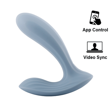 SVAKOM Erica APP 控制穿戴式震動器 (灰藍色)