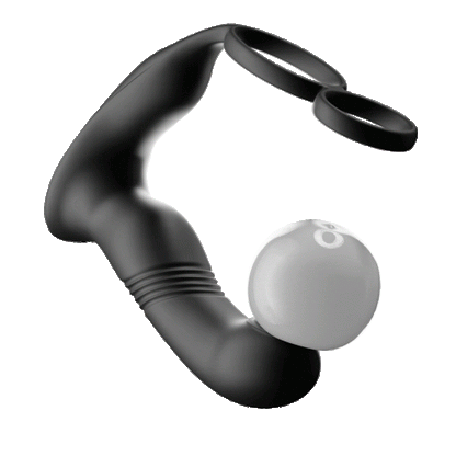 KIKO ThrustingVibe Pro 抽插式前列腺震動按摩器 - 黑色