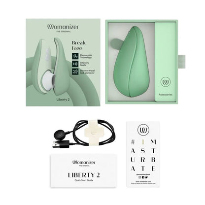 Womanizer Liberty 2 輕巧陰蒂高潮吸啜器｜升級版空氣脈衝智慧感應旅行款 - Luvlab